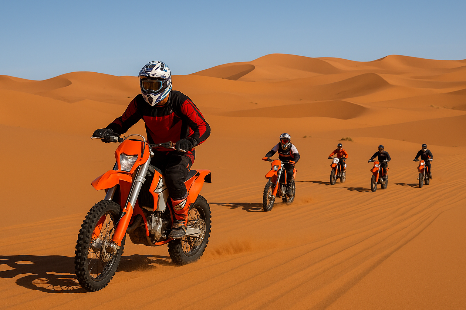 Rent a KTM Motorbike in Merzouga – Explore the Desert Like Never Before!