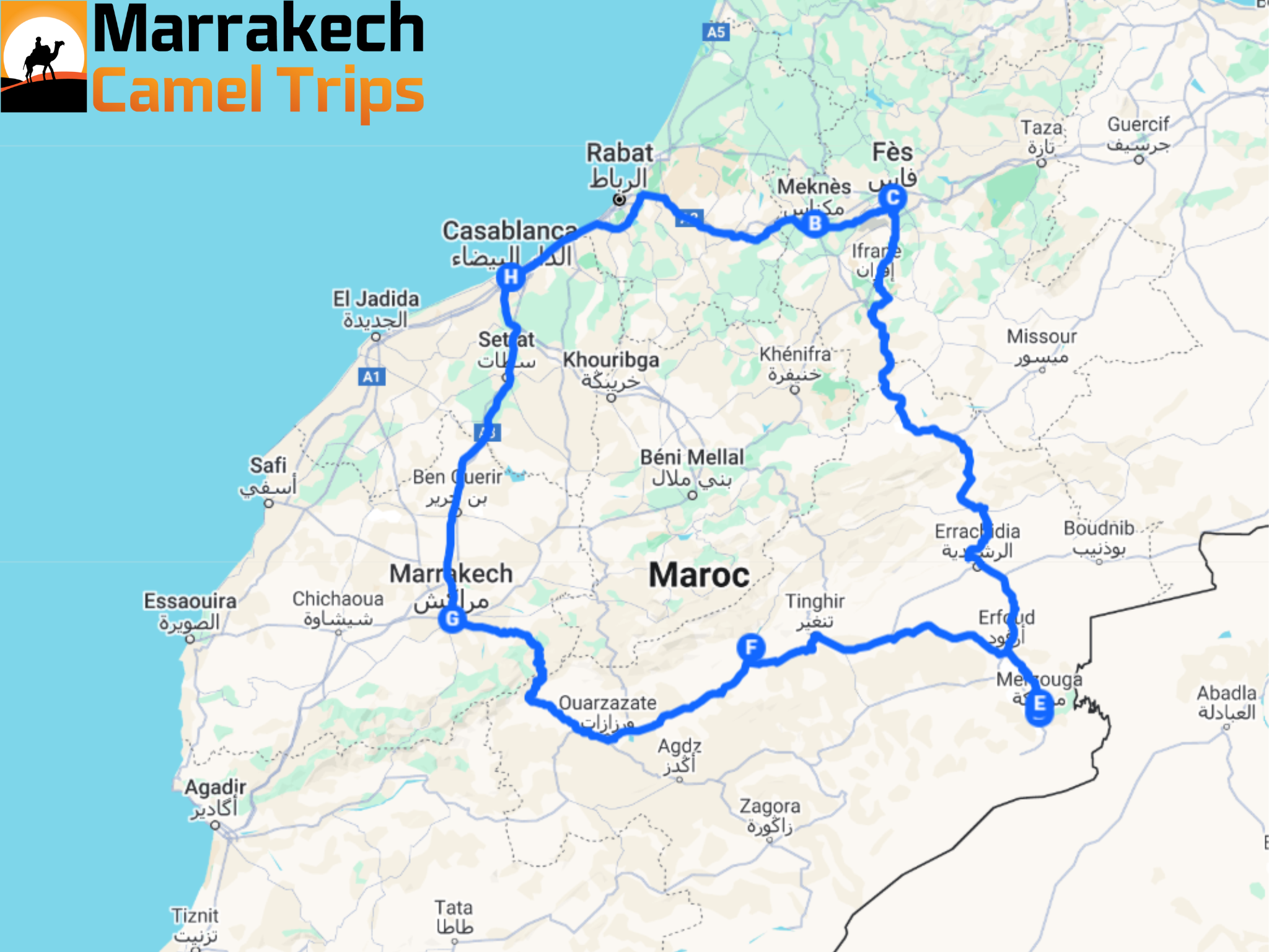 10 days tour from Casablanca