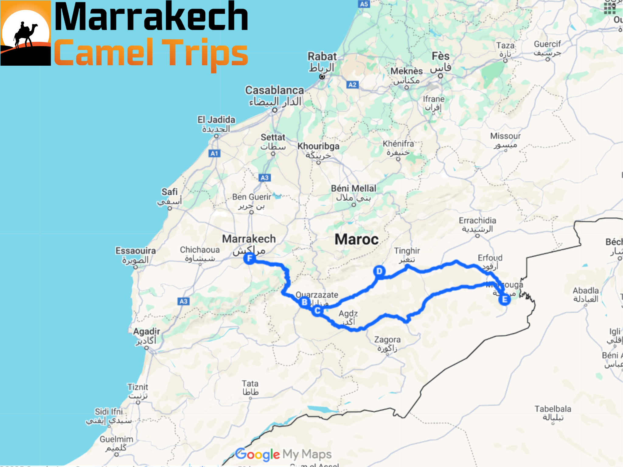 3-day tours from Marrakech to Merzouga desert