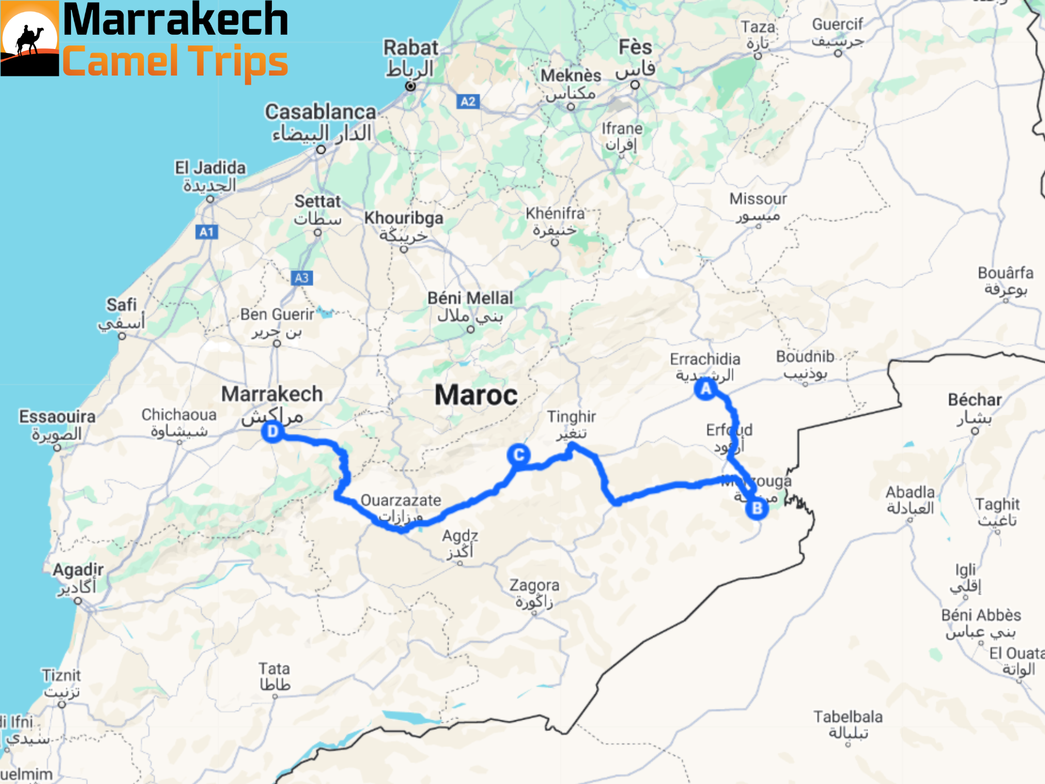 3 days tour from Errachidia to Marrakech