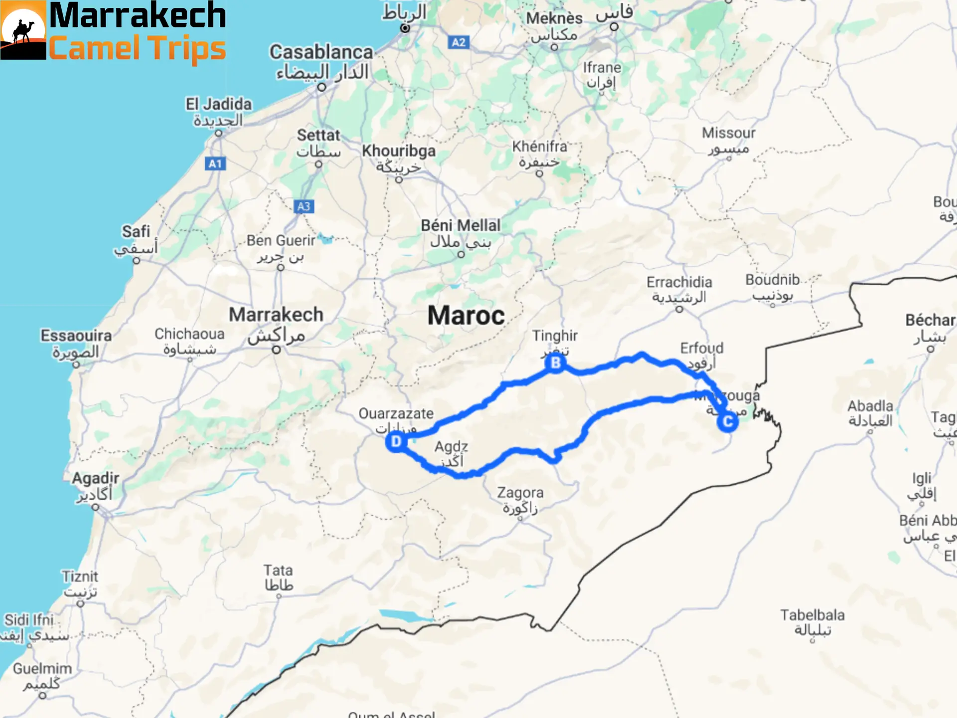 3 days tour from Ouarzazate to Merzouga