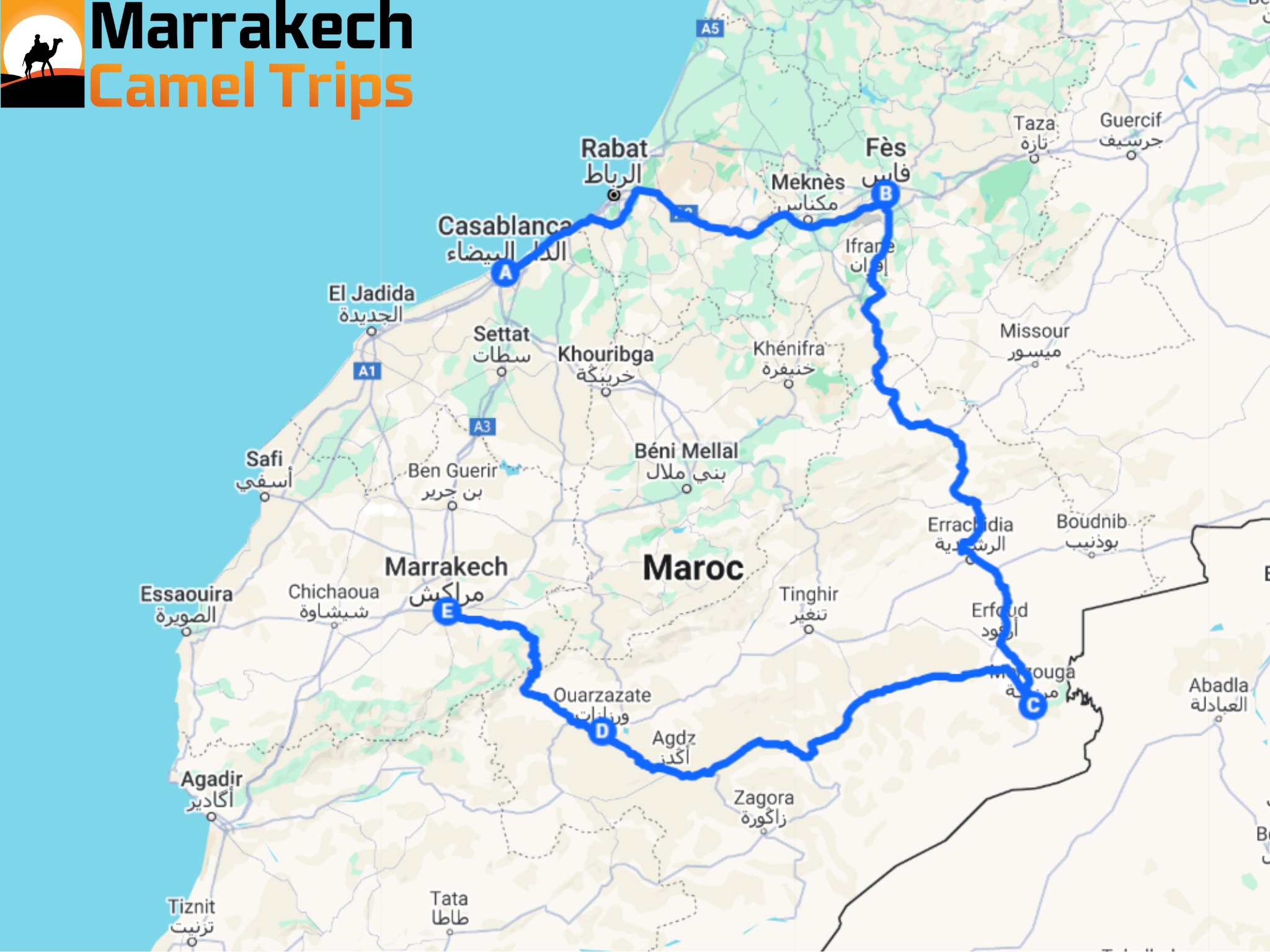 4 days tour from Casablanca