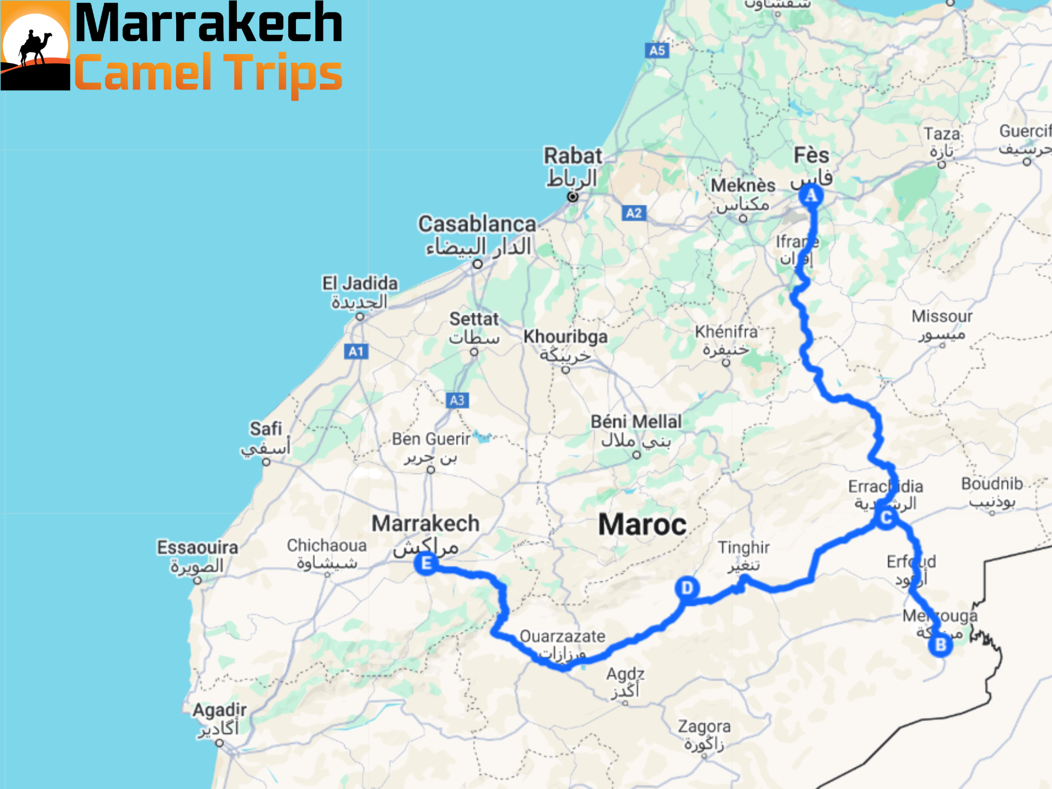 4 days tour from Fes to Marrakech
