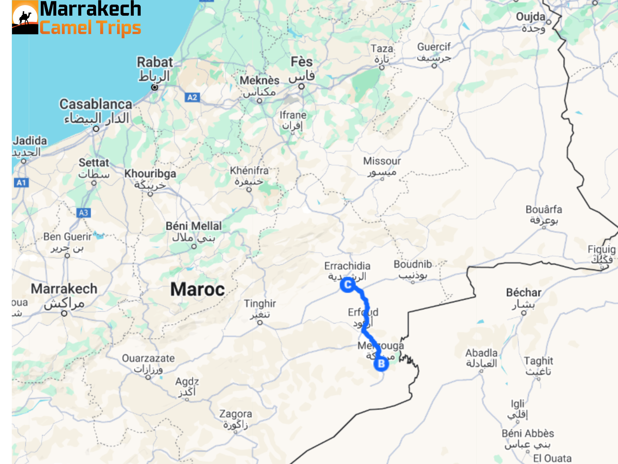 Desert tour from Errachidia 2 days