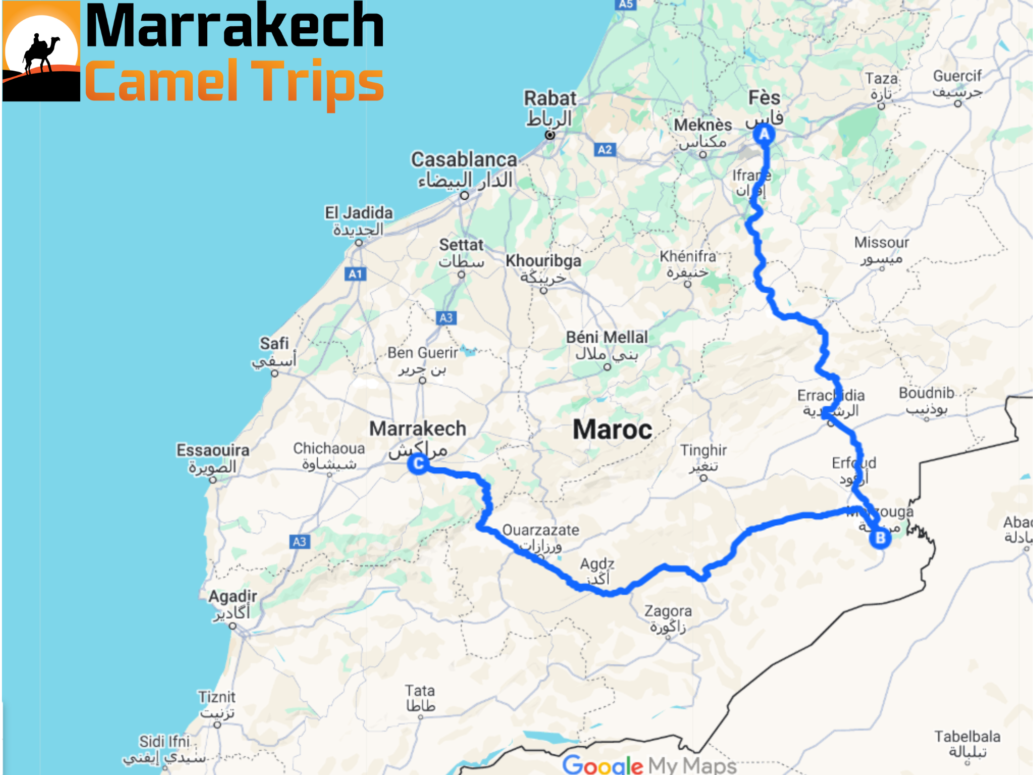 Fes to Marrakech desert tour 2 days