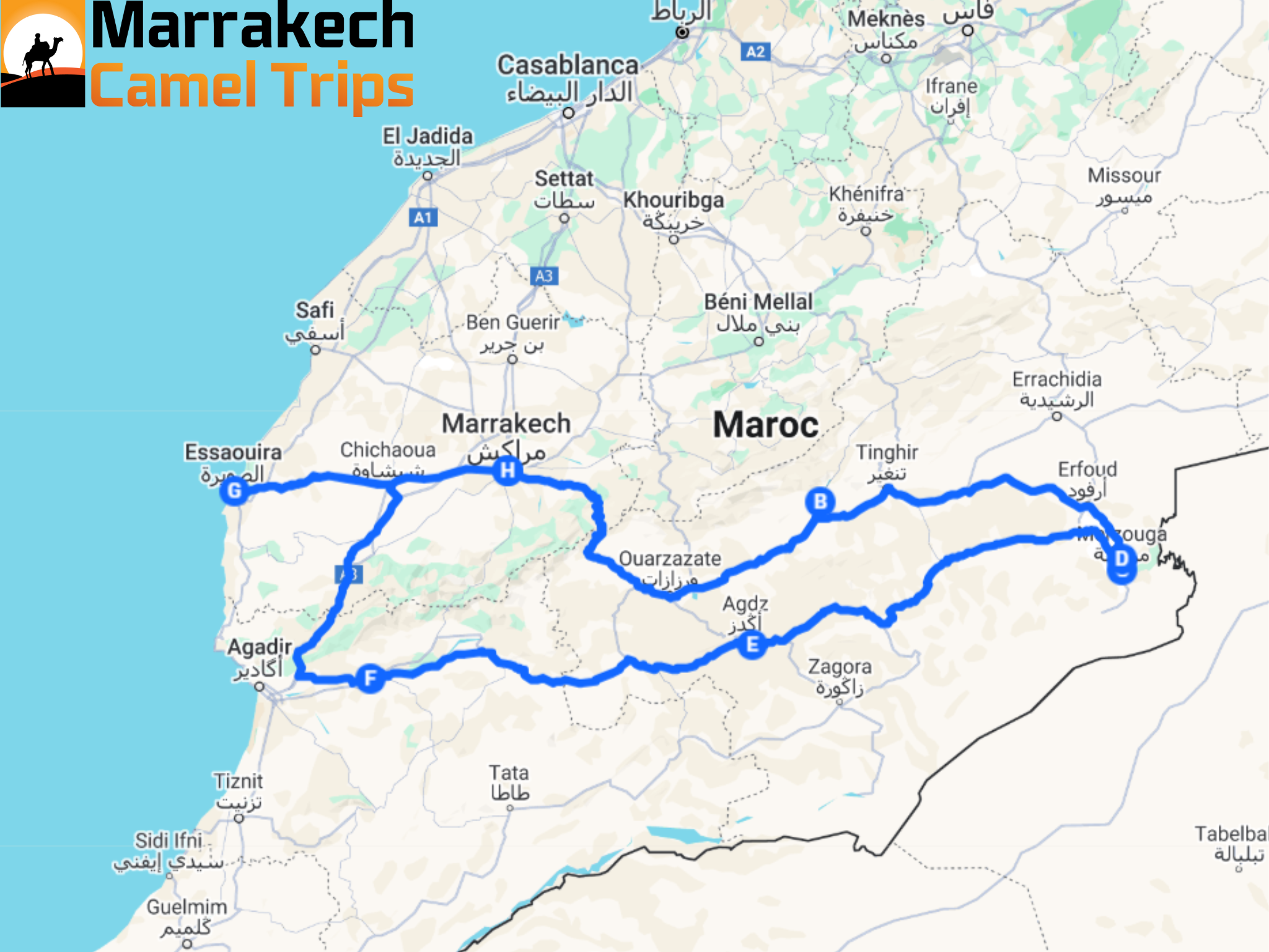 Itinerary 5 days Morocco