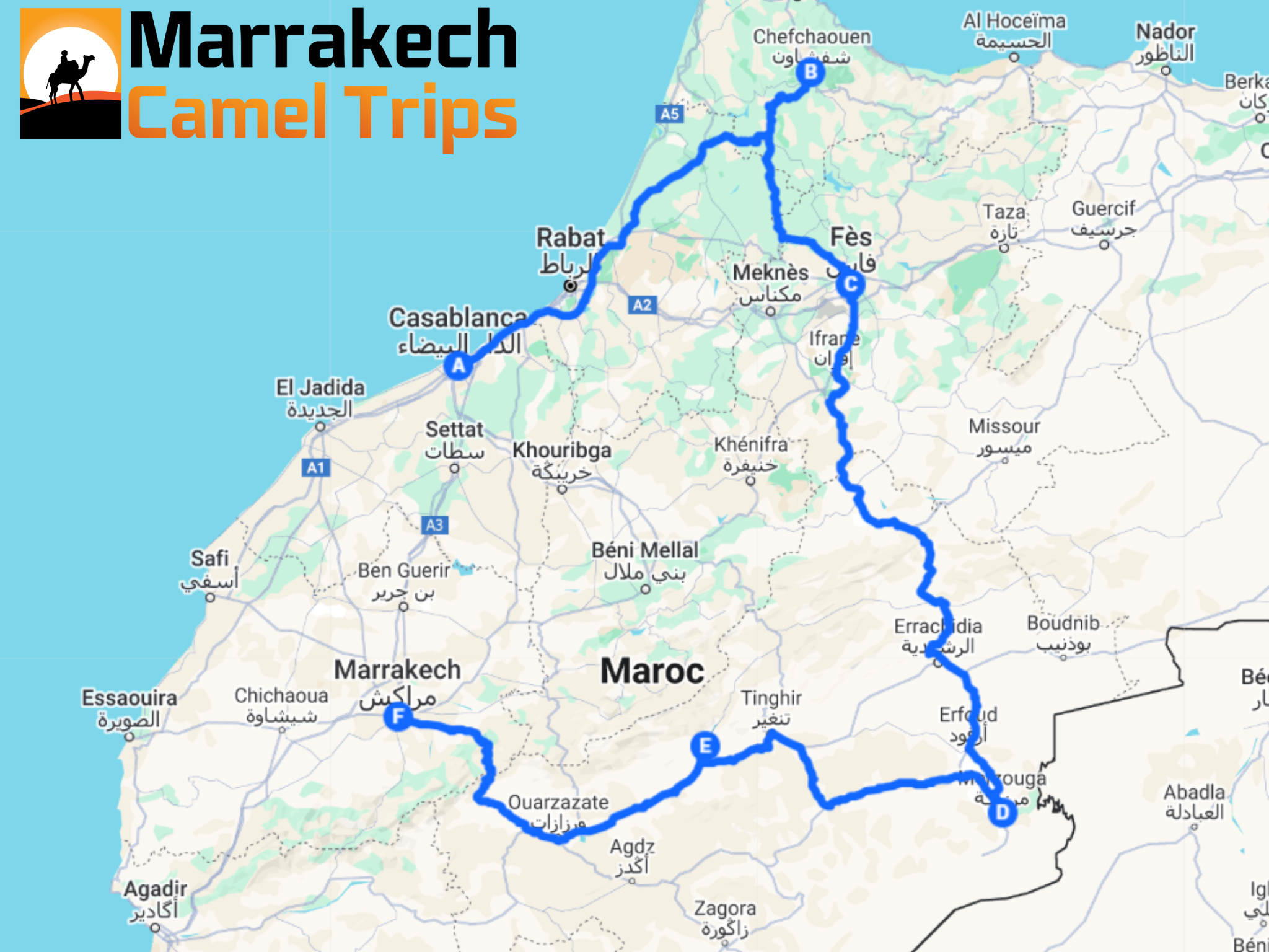 Morocco itinerary 7 days tour from Casablanca
